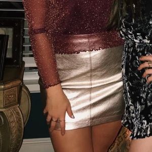 Gold Hollister Skirt